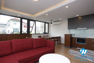 Newly completed two-bedroom apartment with lots of light for rent in the center of Hai Ba Trung District Hanoi